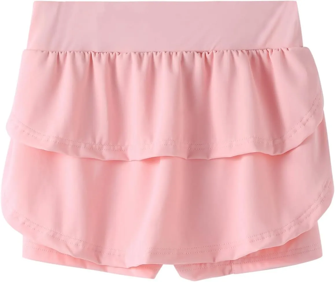 Girls Skirts Built in Shorts Athletic Tennis Skorts Flowy Toddler Girl Casual Fitness Yoga Running Sports Shorts