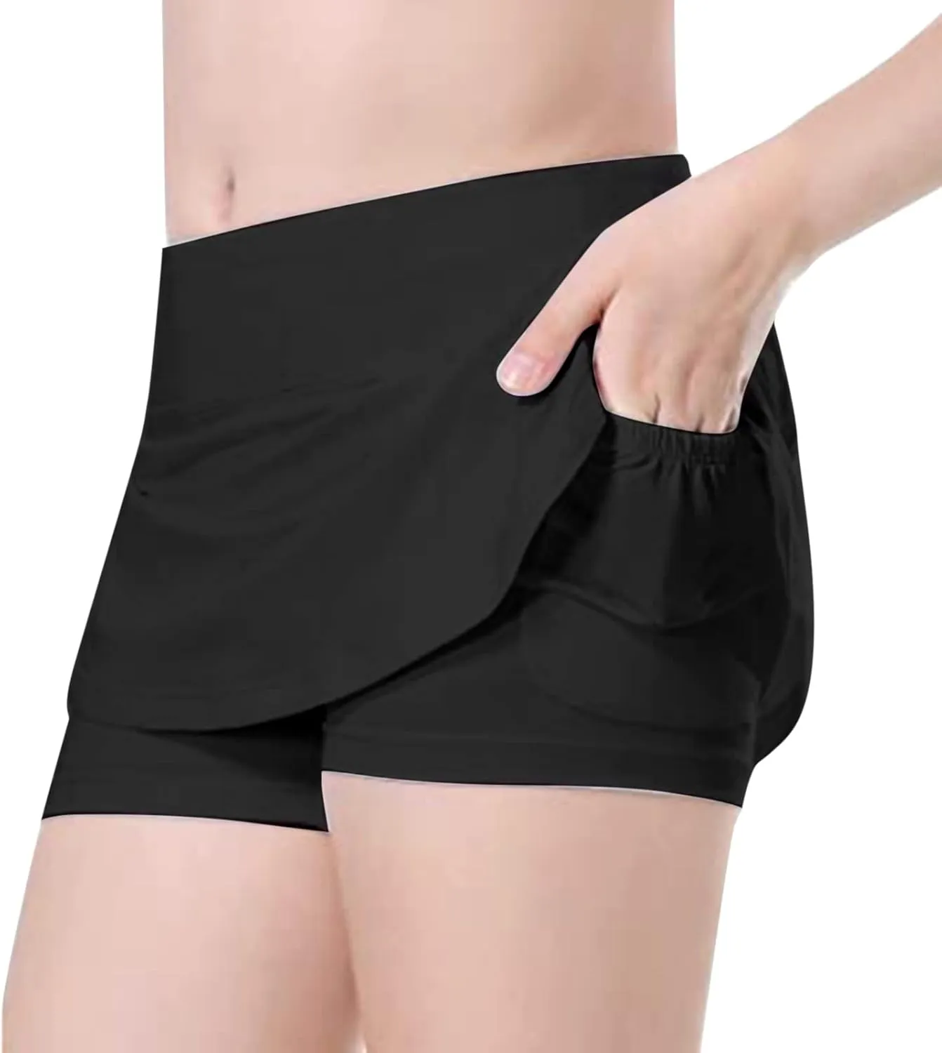 Girls Skirts Built in Shorts Athletic Tennis Skorts Flowy Toddler Girl Casual Fitness Yoga Running Sports Shorts