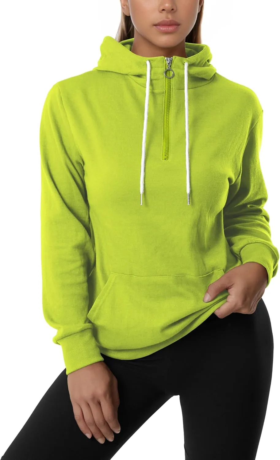 GIVON Womens Lightweight Thin Quarter Zip Up Pullover Hoodie Sweatshirt with Plus Size