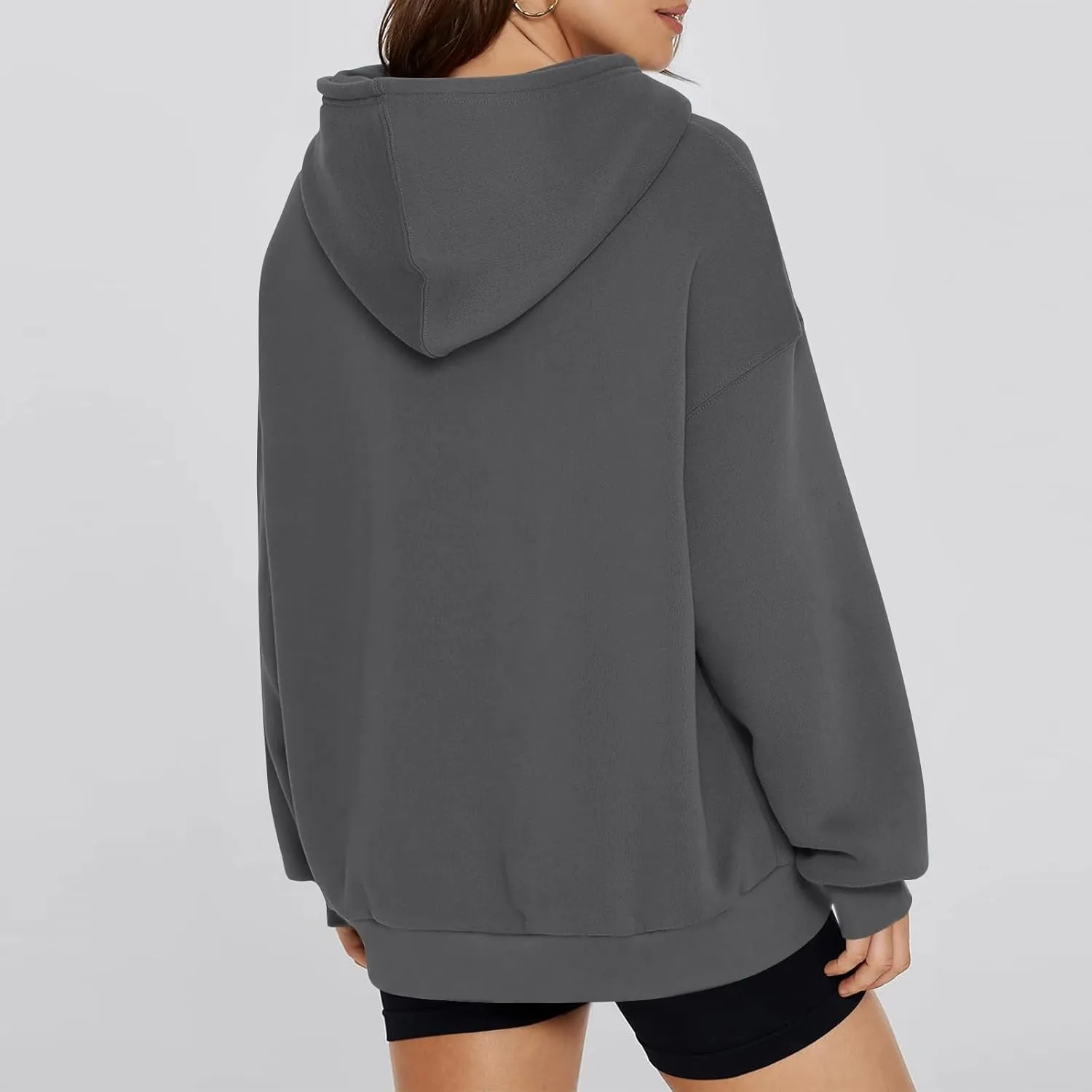 Gumipy Hoodies for Women Fleece Oversized Hoodies Sweatshirt Trendy Long Sleeve Plus Size Hoodies Pullover with Pocket