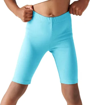 Haloumoning Girls Bike Shorts Kids Athletic Volleyball Shorts Comfy Under Dress Dance Short Leggings 5-14 Years