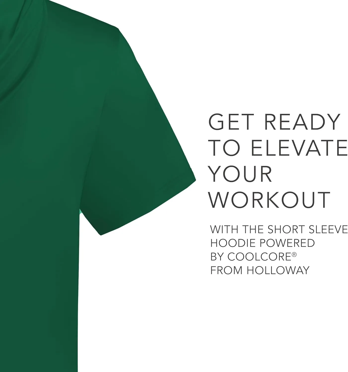 Holloway Men's Powered by Coolcore Short Sleeve Hoodie