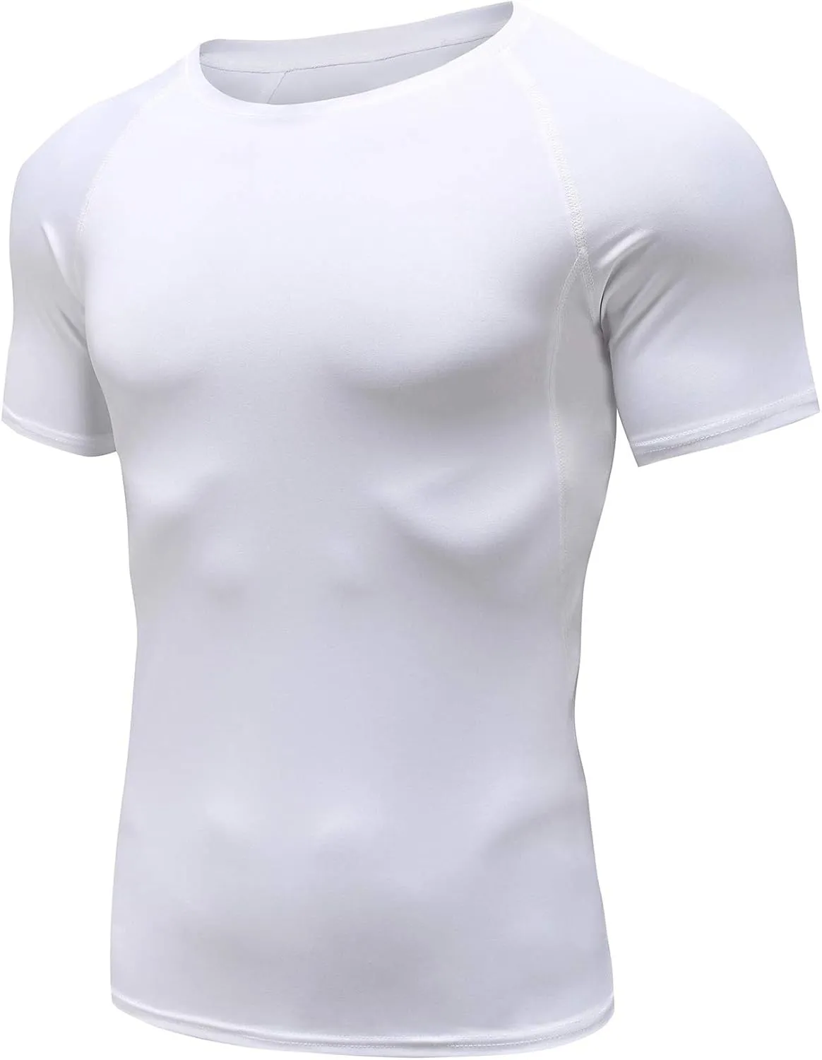 Holure Men's Compression/Loose Fit Tee Short Sleeve Sports Baselayer T-Shirts Cool Dry Tops (Pack of 1 or 3)