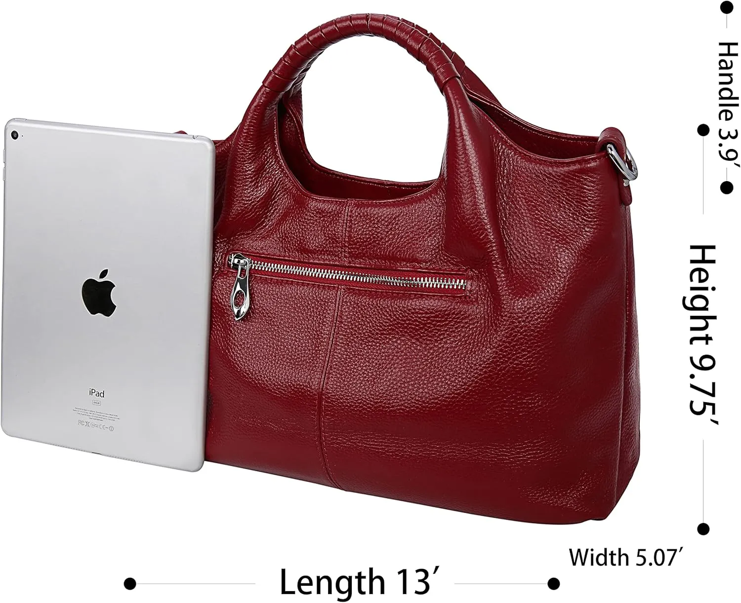 Iswee Genuine Leather Top Handle Purse Satchel Bag Designer Shoulder Bag Tote Ladies Crossbody Bag for Women