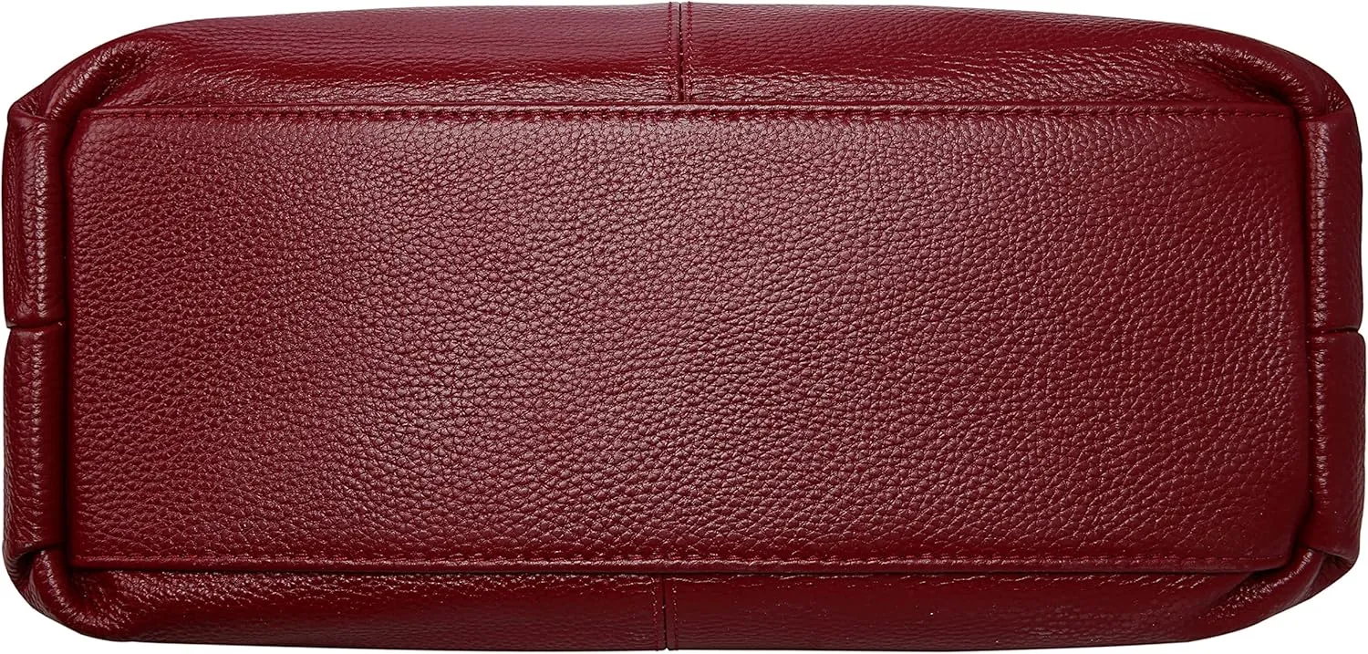 Iswee Genuine Leather Top Handle Purse Satchel Bag Designer Shoulder Bag Tote Ladies Crossbody Bag for Women