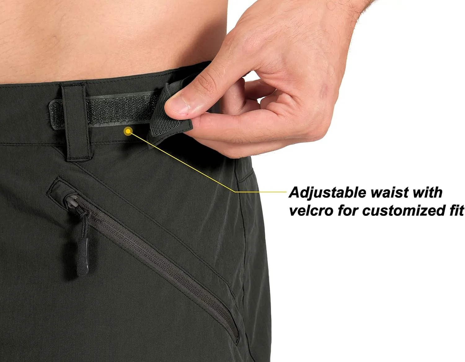 Little Donkey Andy Men's Lightweight Quick Dry Hiking Shorts Breathable Outdoor Cargo Shorts for Fishing Travel Casual