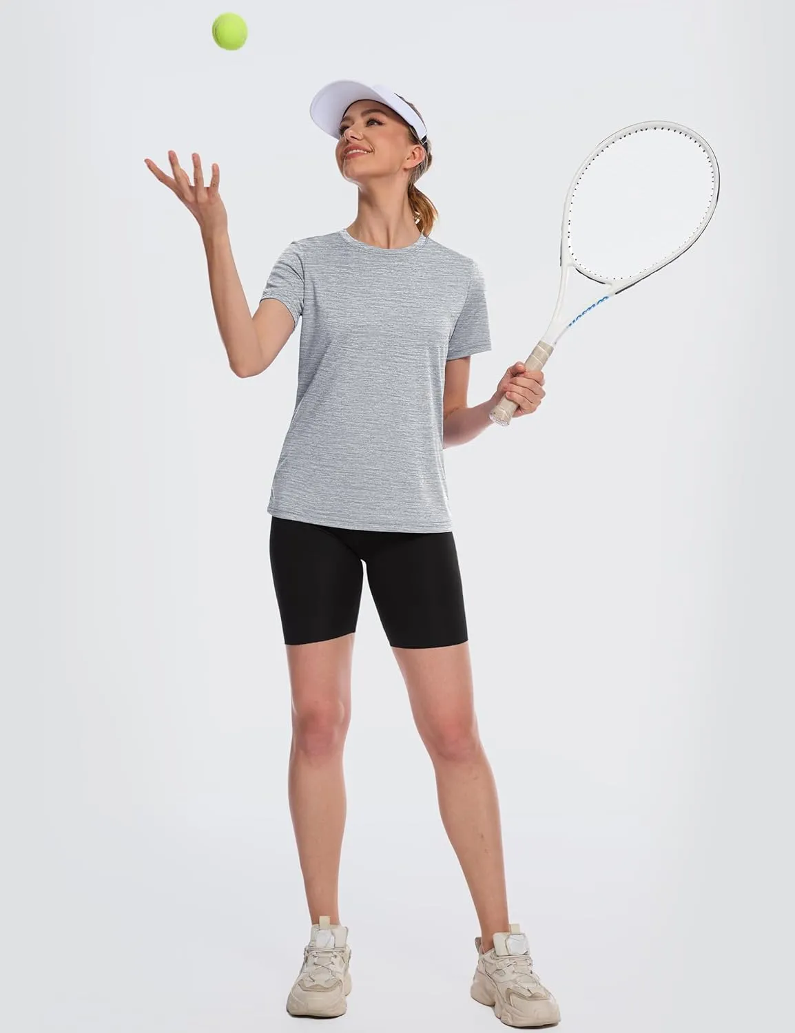 MAGCOMSEN Women's Short Sleeve T Shirts UPF 50  Sun Protection Athletic Running Workout Tee Tops