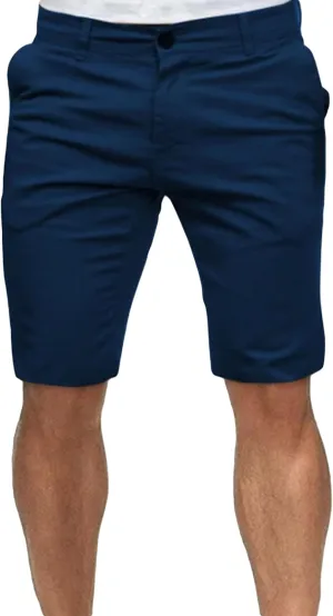 Maiyifu-GJ Men's Modern Stretch Denim Shorts Knee Length Slim Fit Jean Shorts Summer Fashion Short Pants