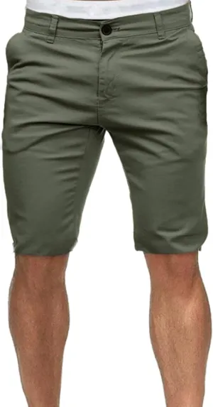 Maiyifu-GJ Men's Modern Stretch Denim Shorts Knee Length Slim Fit Jean Shorts Summer Fashion Short Pants