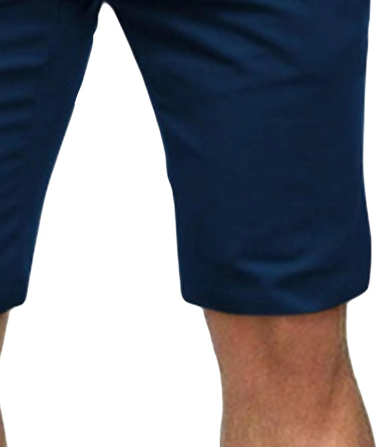 Maiyifu-GJ Men's Modern Stretch Denim Shorts Knee Length Slim Fit Jean Shorts Summer Fashion Short Pants