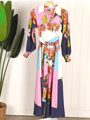 Megan Dress Maxi - Super Bloom