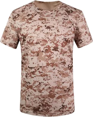 Mens Camo Fishing Shirts UPF 50  UV Protection Sun Shirt Lightweight Quick Dry Short Sleeve Rash Guard Swim T-Shirt