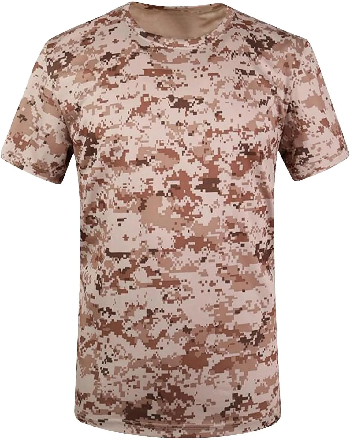 Mens Camo Fishing Shirts UPF 50  UV Protection Sun Shirt Lightweight Quick Dry Short Sleeve Rash Guard Swim T-Shirt