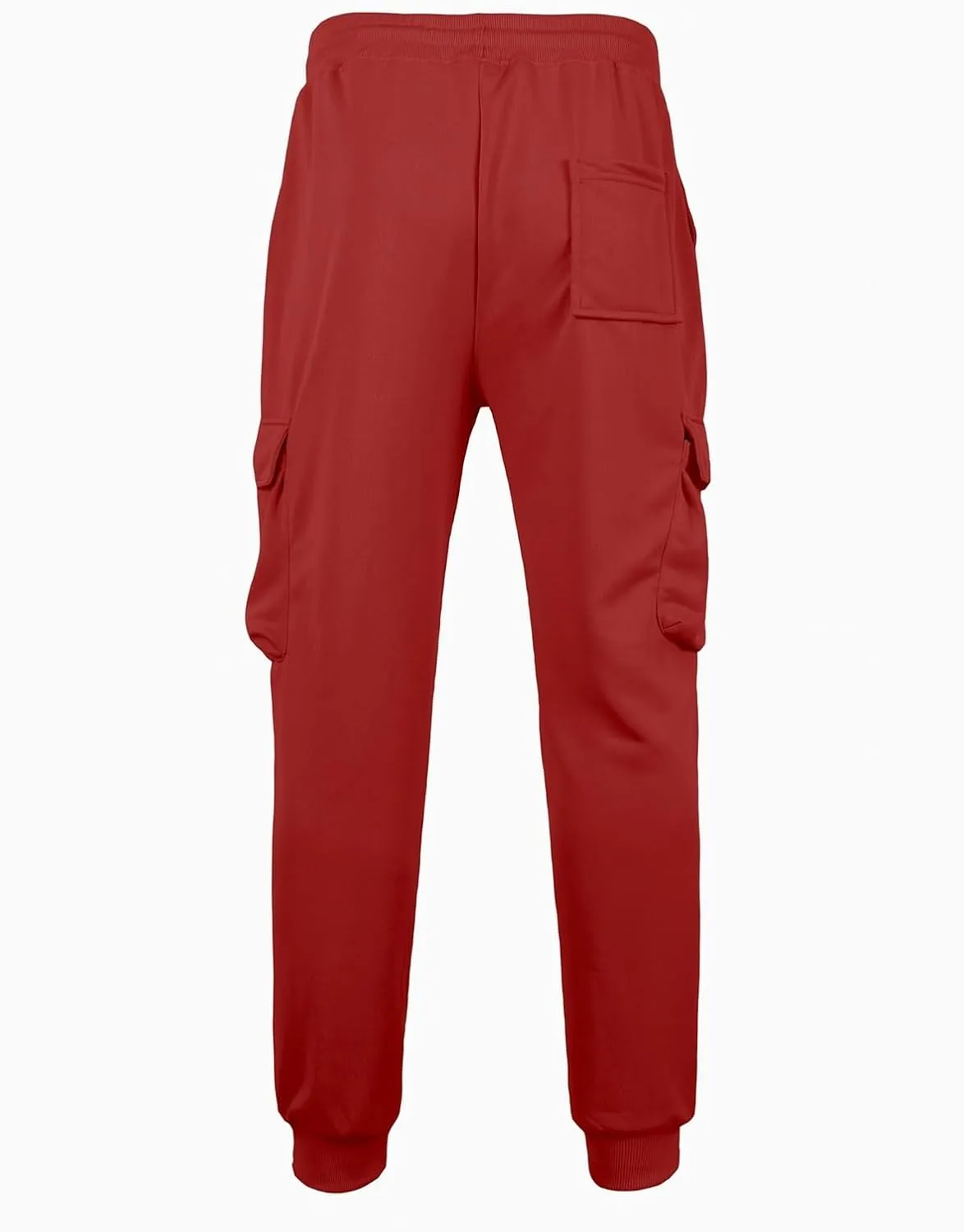 Men's Cargo Pants Workout Joggers Stretch Sweatpants Drawstring Tactical Pants with Multi Pockets Hiking