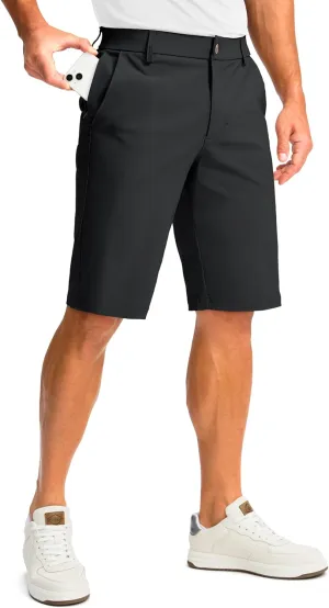 Men's Golf Shorts with 5 Pockets 11" Inseam Stretch Quick Dry Casual Work Dress Shorts for Men