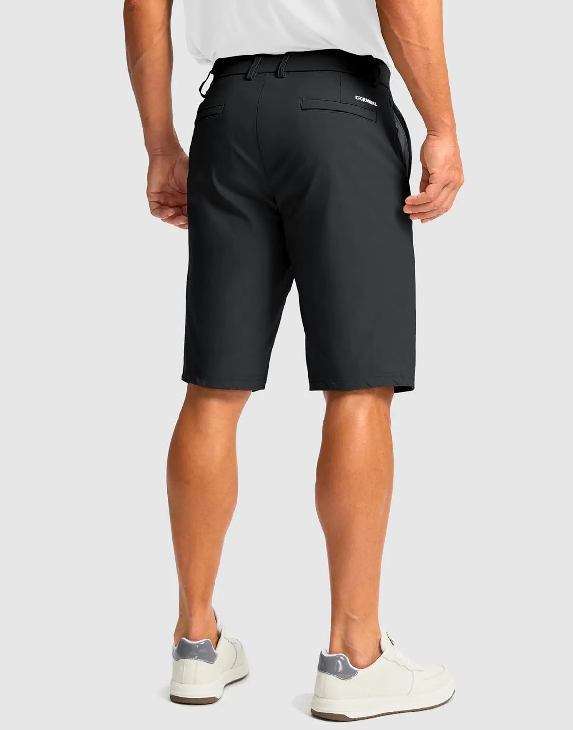 Men's Golf Shorts with 5 Pockets 11" Inseam Stretch Quick Dry Casual Work Dress Shorts for Men