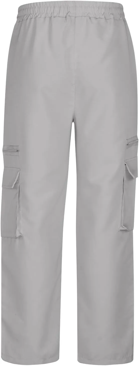 Mens Slim Fit Hiking Cargo Pants Tactical Pants Multiple Pockets Outdoor Straight Leg Trousers Casual Sweatpants