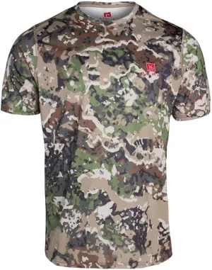 Men's Summit Cooling Short Sleeve Hunting Shirt, Camo, Breathable Quick-Dry Performance Tee for Hunting