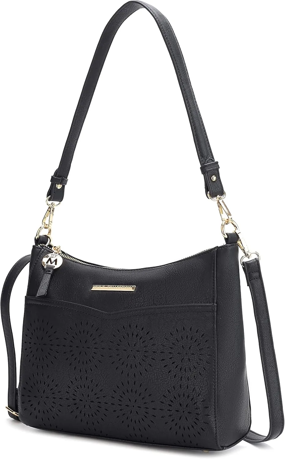 MKF Collection Shoulder Bag for Women, Crossbody Vegan Leather Tote Top-Handle Hobo Handbag Purse
