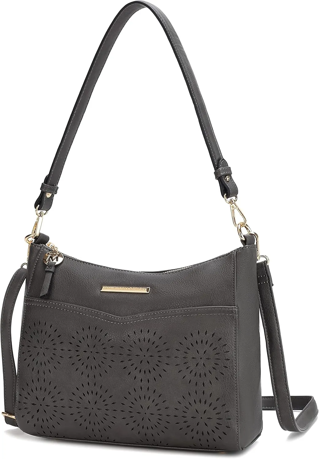 MKF Collection Shoulder Bag for Women, Crossbody Vegan Leather Tote Top-Handle Hobo Handbag Purse
