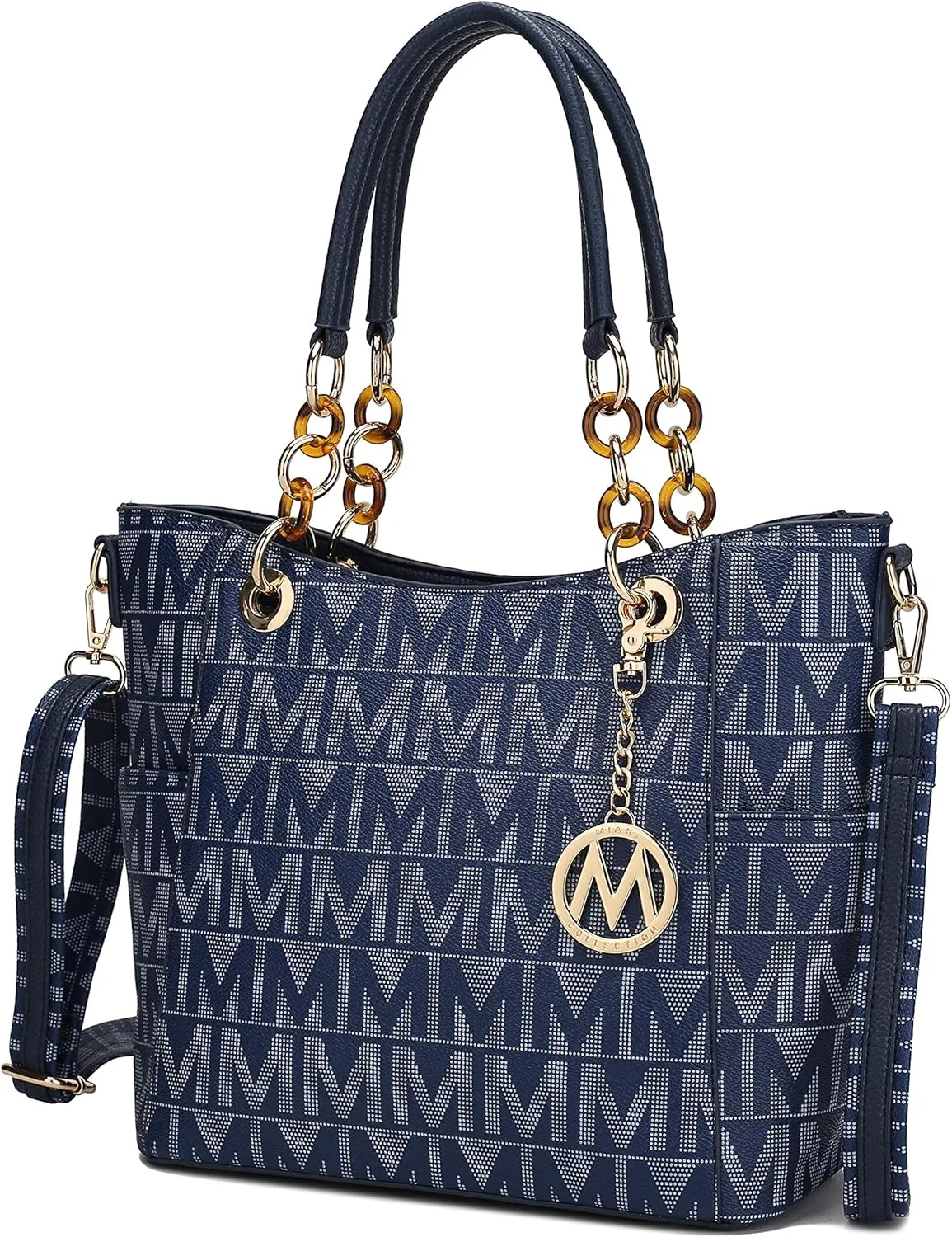 MKF Collection Shoulder Bag for Women, PU Leather Pocketbook Top-Handle Crossbody Purse Tote Satchel Handbag