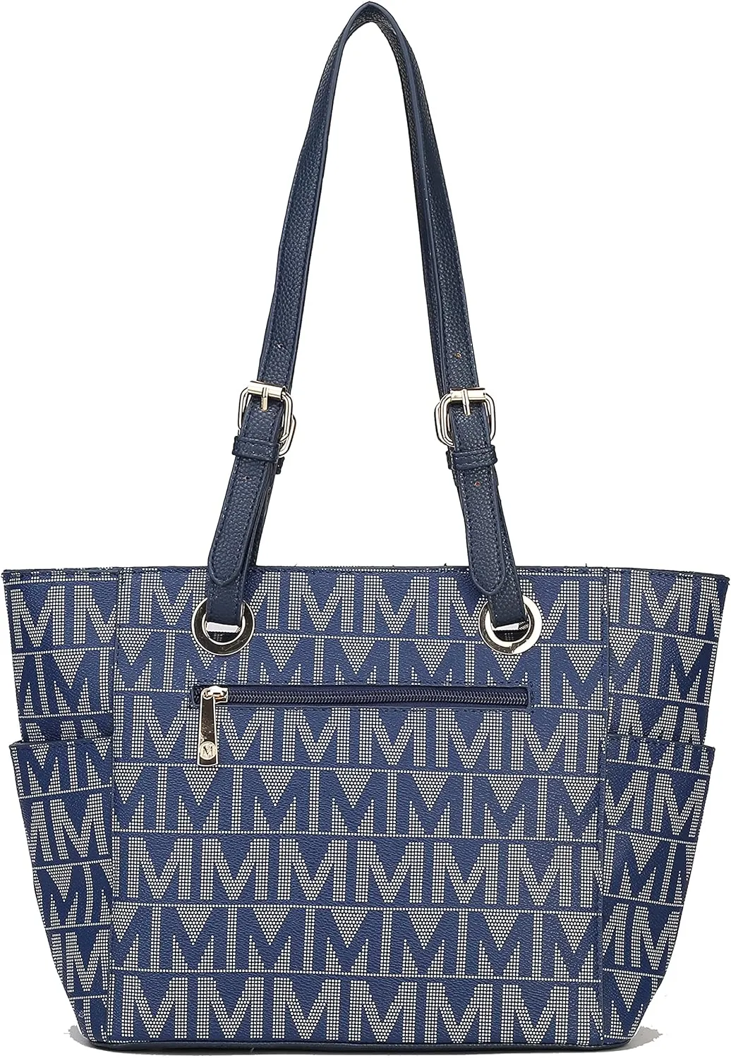 MKF Collection Tote Bag for Women, Signature Vegan Leather Pocketbook Shoulder bag Top-Handle Purse Tote Handbag