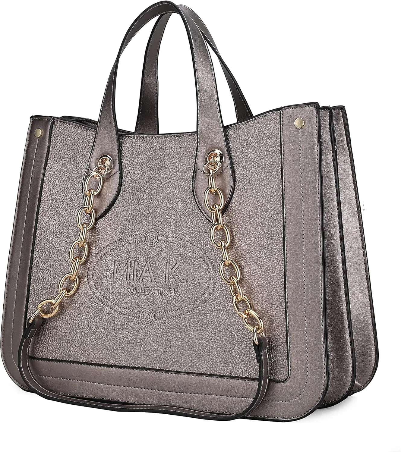 MKF Collection Tote Bag for Women, Vegan Leather Top-Handle Shoulder bag Purse Tote Satchel Handbag
