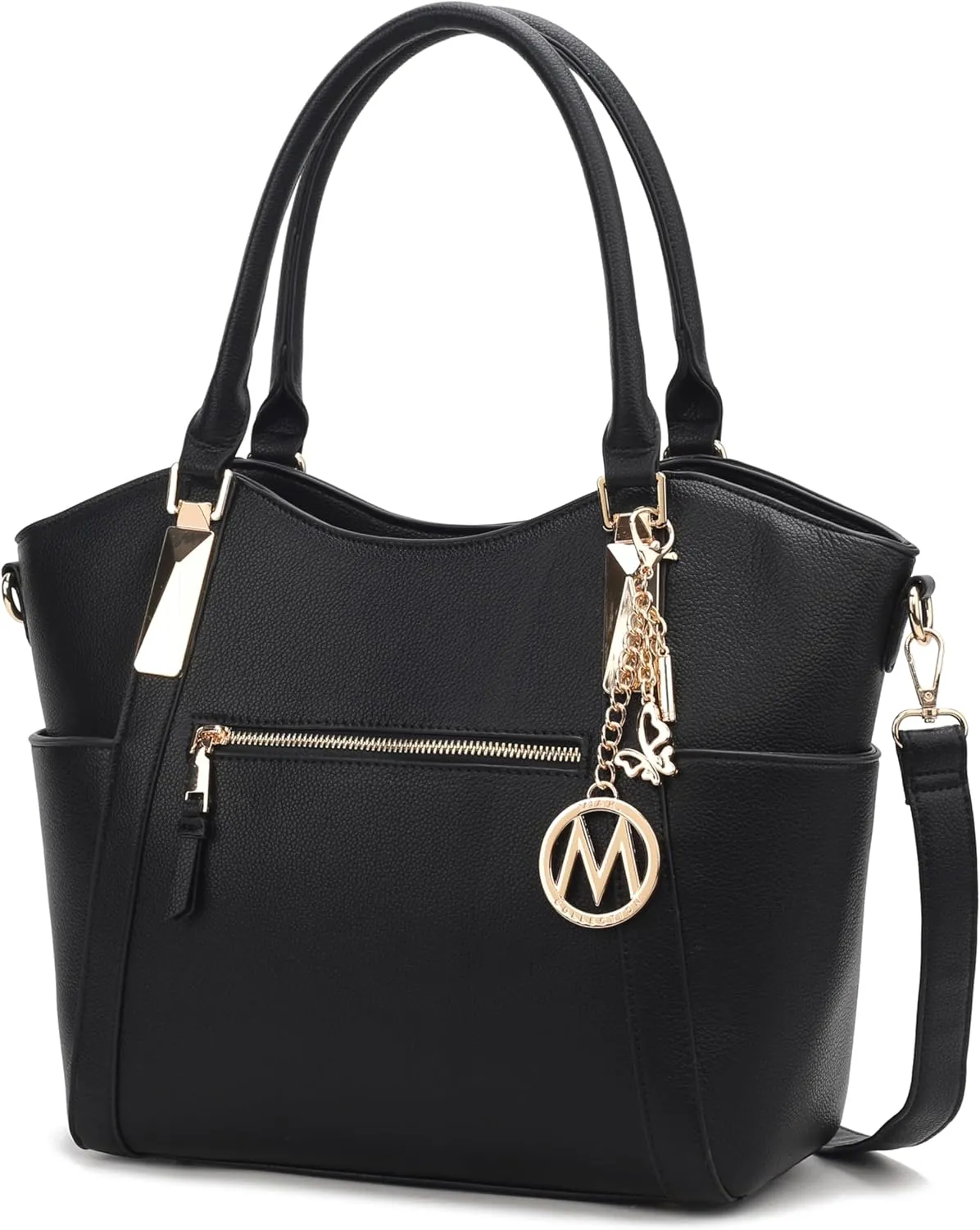 MKF Collection Tote Satchel Handbag for Women: PU Leather Shoulder Bag  Top-Handle Purse, Ladies Pocketbook By Mia K