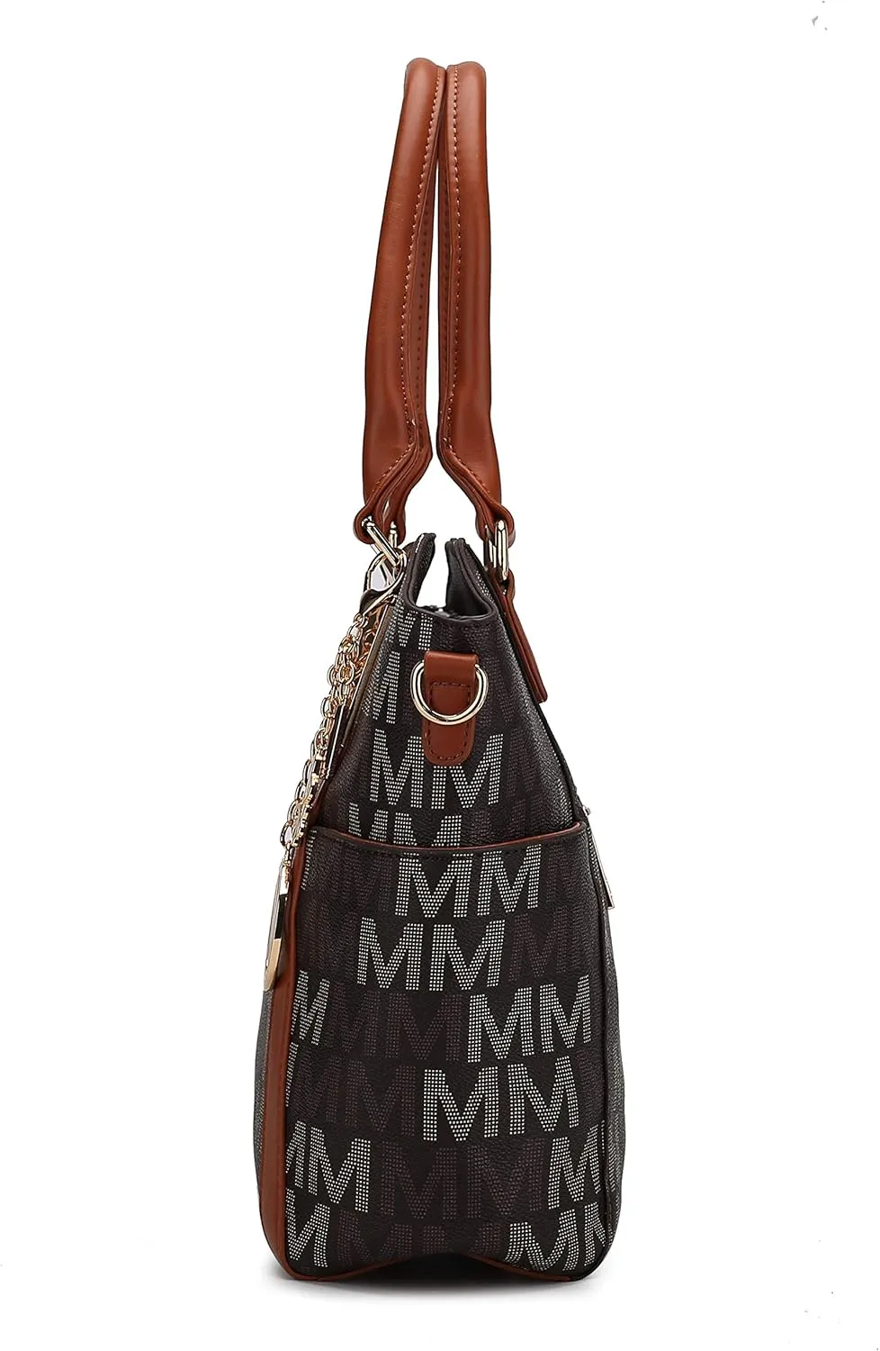 MKF Collection Tote Satchel Handbag for Women: PU Leather Shoulder Bag  Top-Handle Purse, Ladies Pocketbook By Mia K
