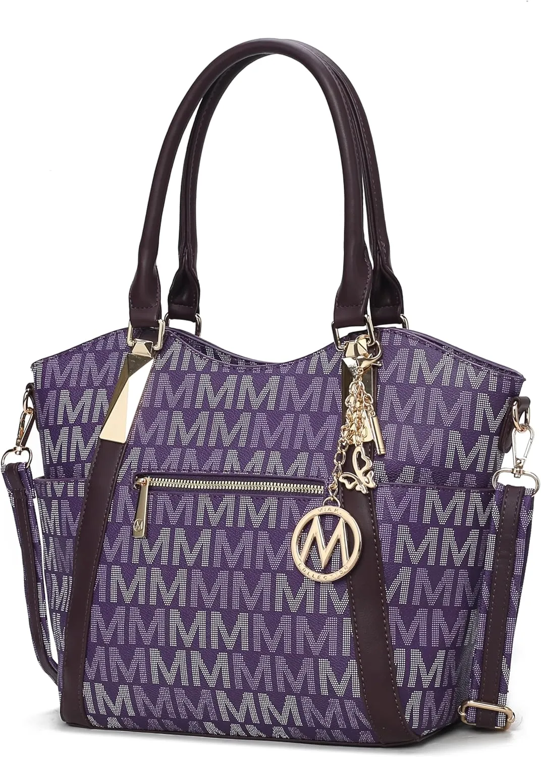 MKF Collection Tote Satchel Handbag for Women: PU Leather Shoulder Bag  Top-Handle Purse, Ladies Pocketbook By Mia K