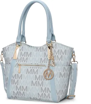 MKF Collection Tote Satchel Handbag for Women: PU Leather Shoulder Bag  Top-Handle Purse, Ladies Pocketbook By Mia K