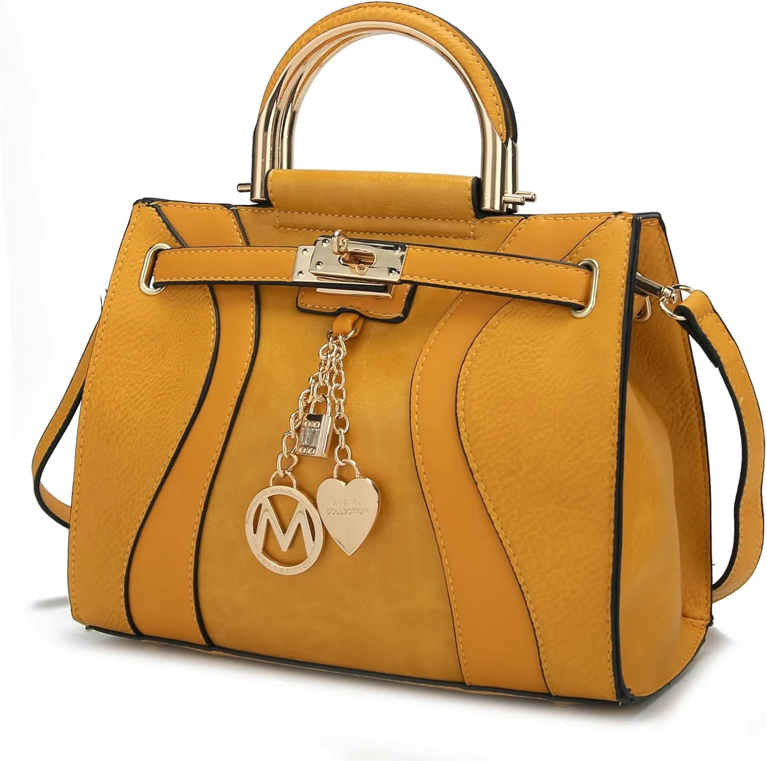 MKF Collection Women's Satchel Bag,Vegan Leather Top Handle Shoulder Bag Handbag Purse by Mia K