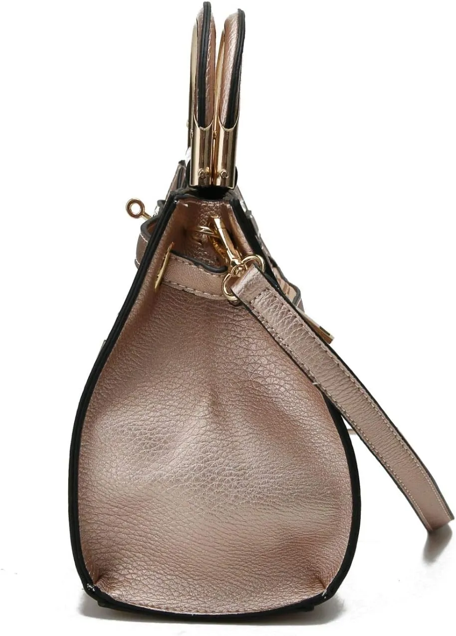 MKF Collection Women's Satchel Bag,Vegan Leather Top Handle Shoulder Bag Handbag Purse by Mia K