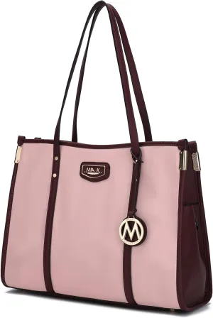 MKF Collection Women's Shoulder Bag, PU Leather Ladies Satchel Handbag  Top Handle Tote Bag Fashion Purse by Mia K