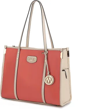 MKF Collection Women's Shoulder Bag, PU Leather Ladies Satchel Handbag  Top Handle Tote Bag Fashion Purse by Mia K