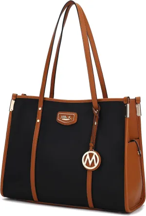 MKF Collection Women's Shoulder Bag, PU Leather Ladies Satchel Handbag  Top Handle Tote Bag Fashion Purse by Mia K