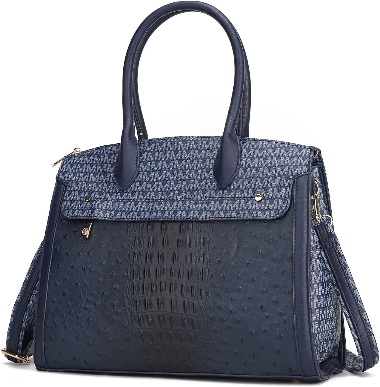 MKF Crossbody Satchel Bags for Women  PU Leather Shoulder Pocketbook Handbag  Lady Top Handle Tote Purse