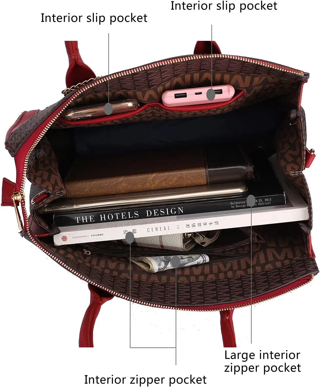 MKF Crossbody Satchel Bags for Women  PU Leather Shoulder Pocketbook Handbag  Lady Top Handle Tote Purse