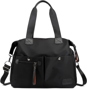 Multi Pocket Crossbody Waterproof Messenger Lightweight Tote Hobo Women Shoulder Nylon Handbag Casual Top Handle