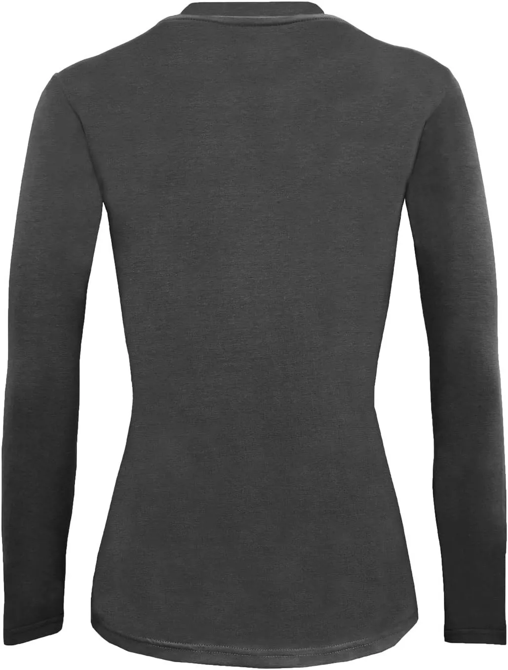 Natural Uniforms Women's Under Scrub Tee Crew Neck Long Sleeve T-Shirt-5-Pack