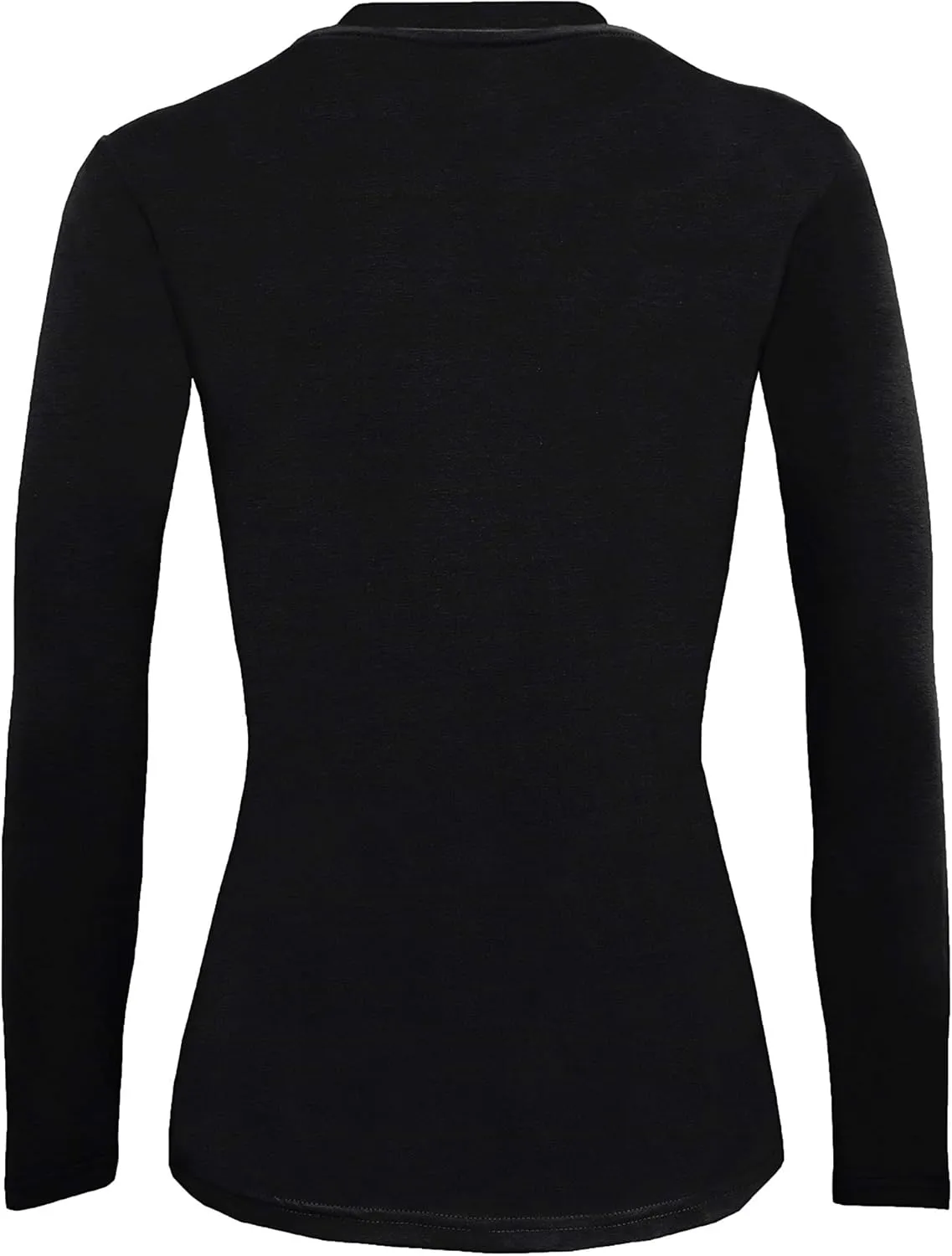 Natural Uniforms Women's Under Scrub Tee Crew Neck Long Sleeve T-Shirt-5-Pack
