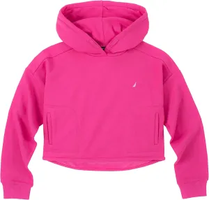Nautica Girls' Fleece Full-Zip Hoodie Sweatshirt