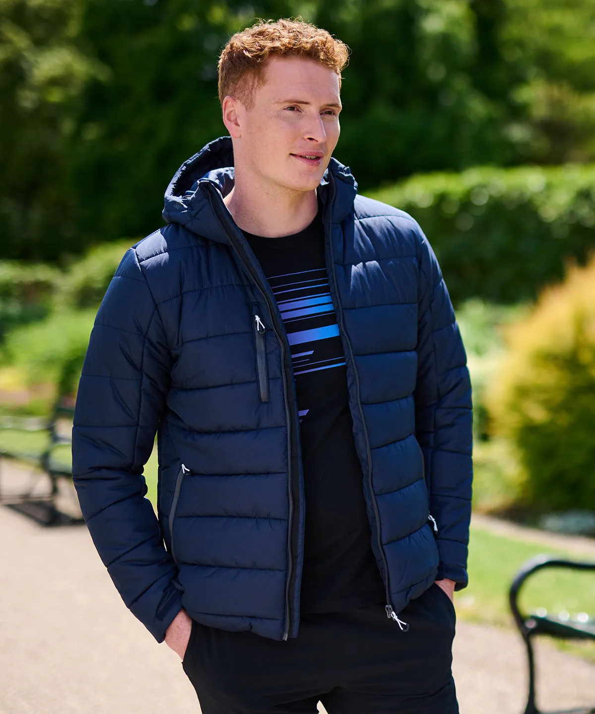 Navigate thermal hooded jacket | Navy/French Blue