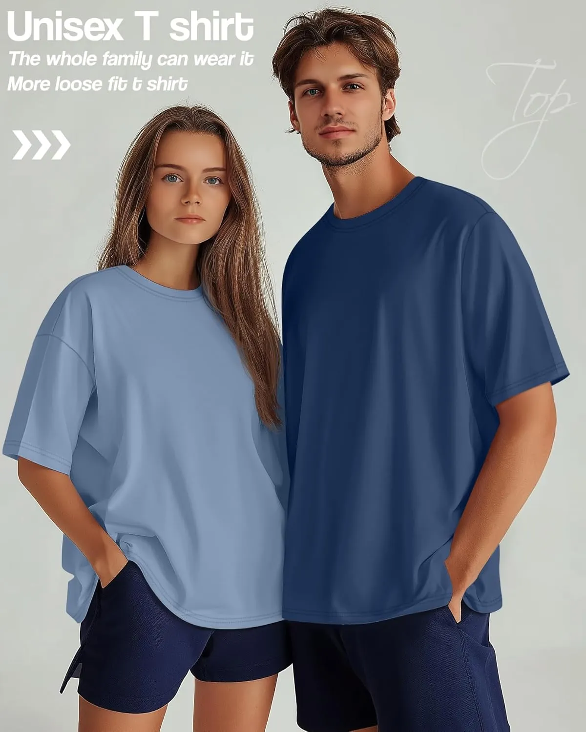 Neer 4 Pack Men's Big and Tall Shirts Summer Cotton Short Sleeve Tee Crew Neck Casual Top Basic Oversize T Shirts