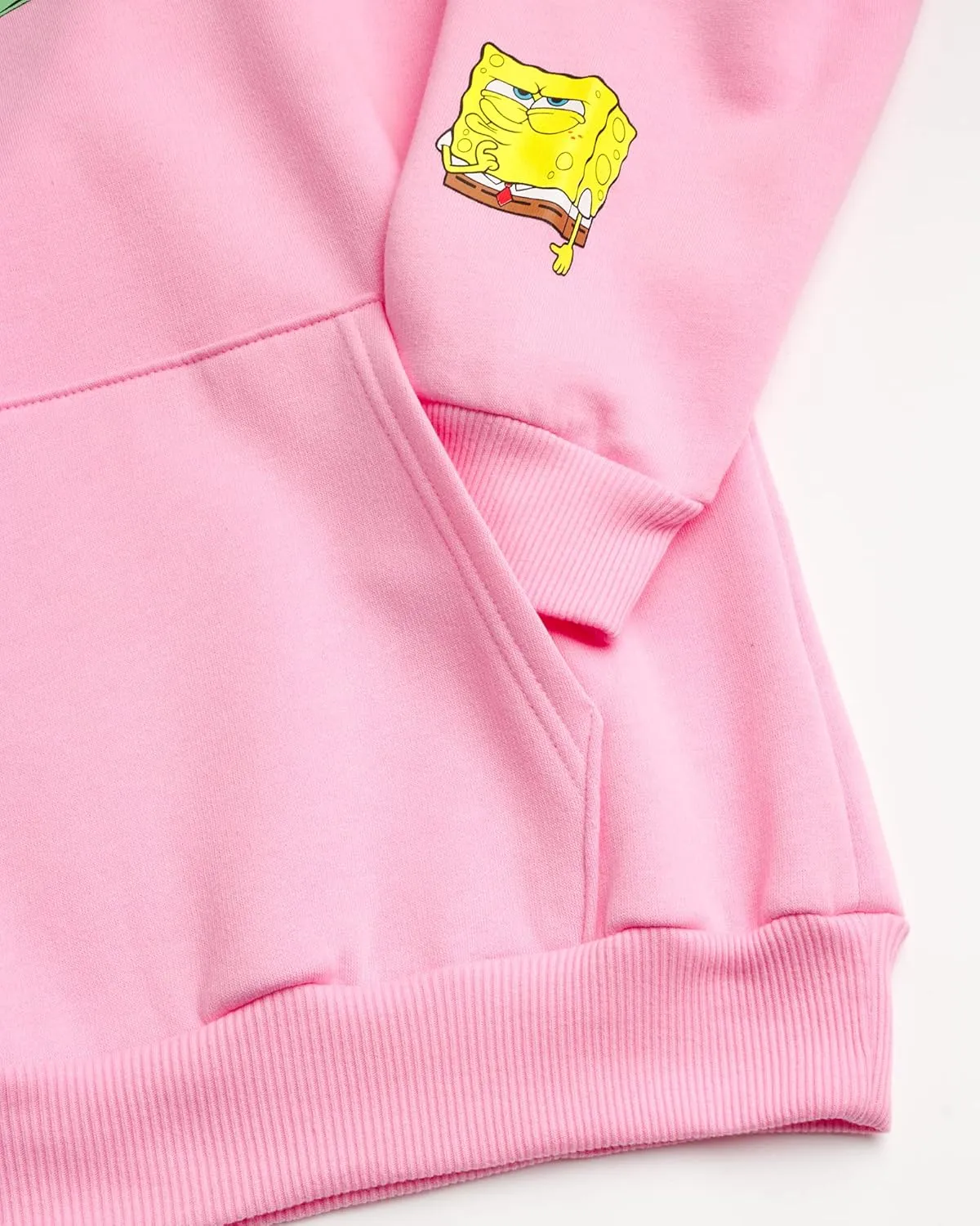 Nickelodeon Mens SpongeBob and Patrick Fleece Sweatshirt  Men and Womens Unisex Pullover Hoodie (Size: S-XL)