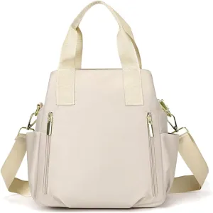 Nylon Crossbody Bag for Women - Waterproof Shoulder Bag with Multi Pockets and Top Handle