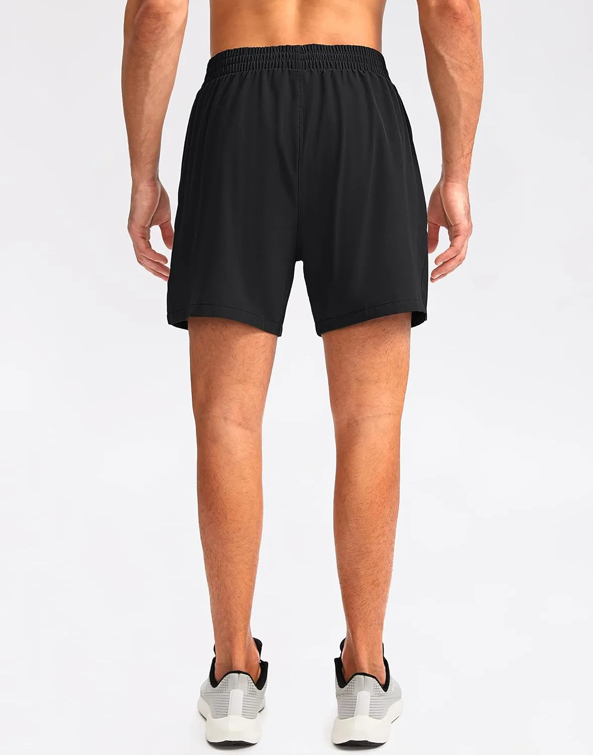 Pudolla Men's Workout Running Shorts 7"/5"/9" Lightweight Gym Athletic Shorts for Men with Zipper Pockets