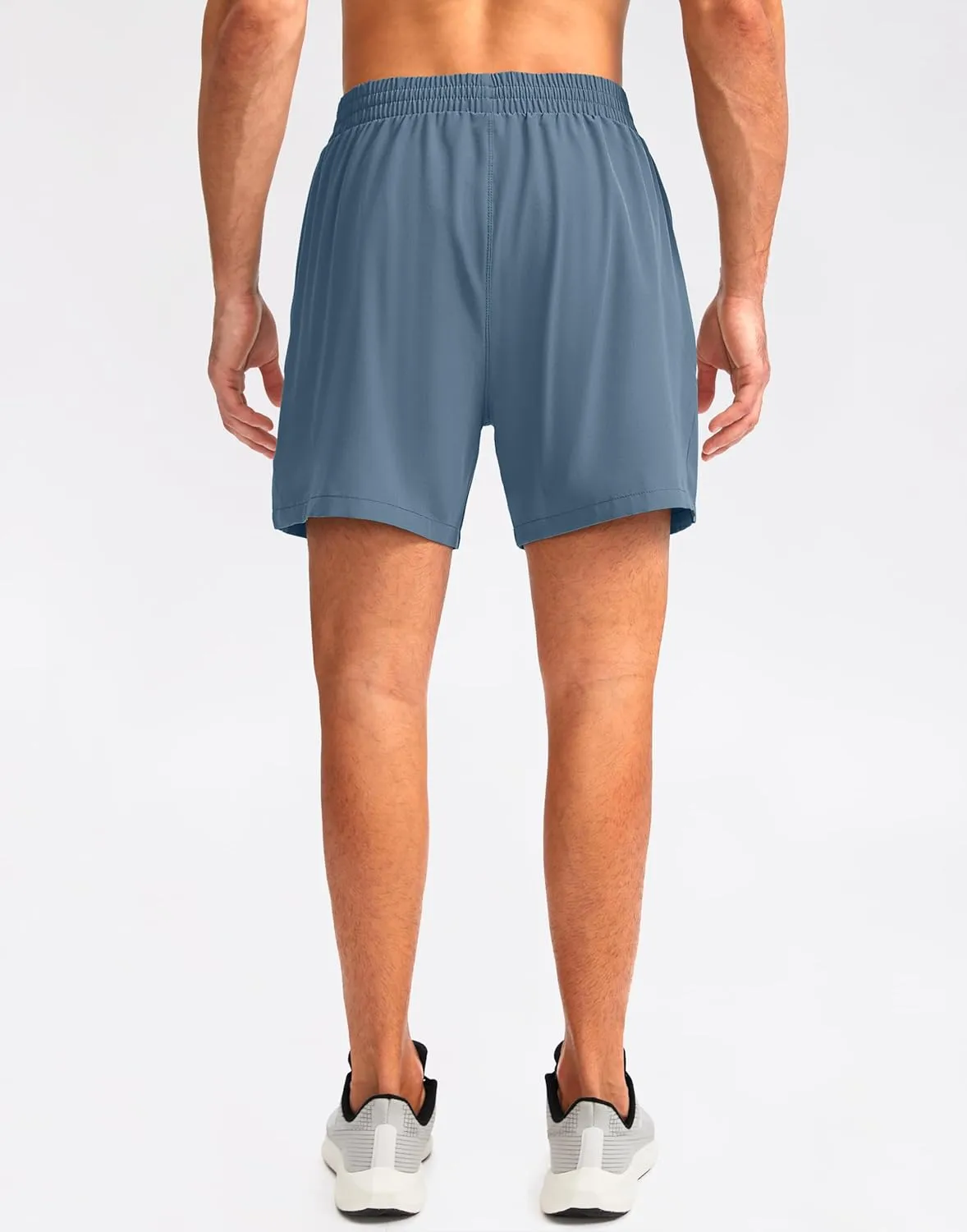 Pudolla Men's Workout Running Shorts 7"/5"/9" Lightweight Gym Athletic Shorts for Men with Zipper Pockets