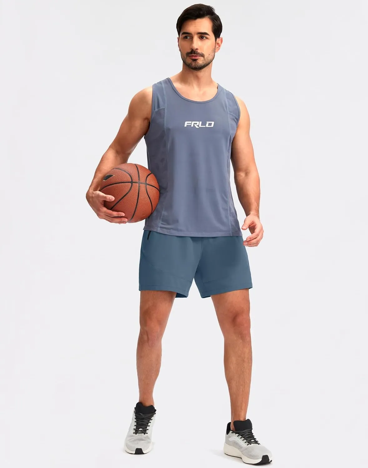 Pudolla Men's Workout Running Shorts 7"/5"/9" Lightweight Gym Athletic Shorts for Men with Zipper Pockets