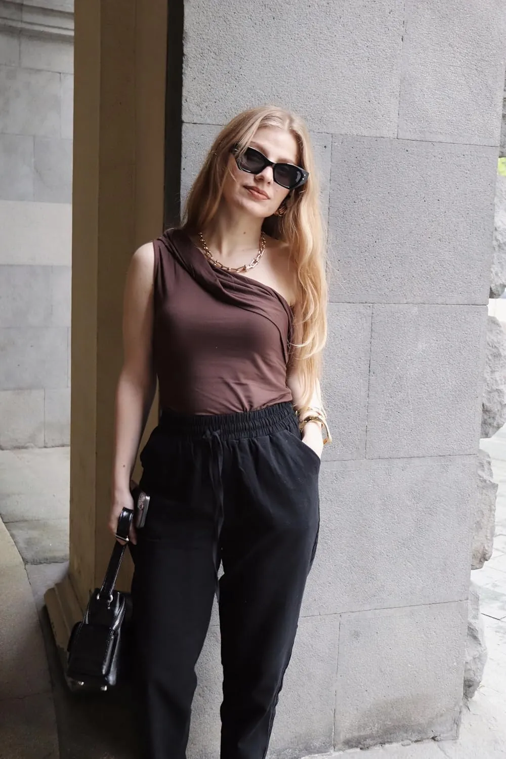 Puimentiua Women Linen Pants Lightweight Capri Pants with Lace Side Summer Casual Beach Drawstring Elastic Waist Trousers